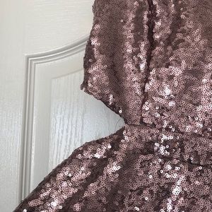 speckless Dresses - Sequin blush pink mini dress with cutouts speckless Dresses - Sequin blush pink mini dress with cutouts